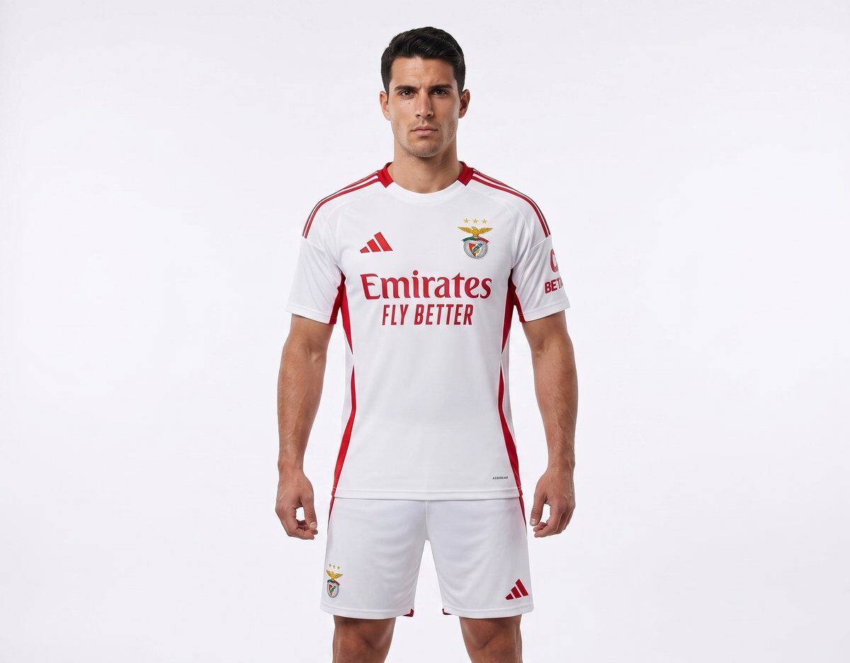 SL Benfica Adidas Auswärtstrikot 2025/26 Weiß BETAR #4