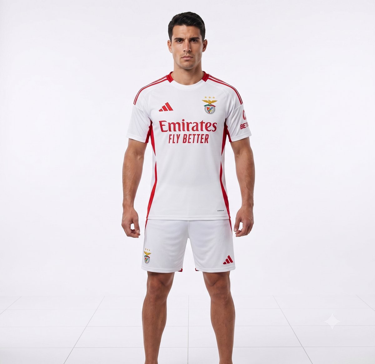SL Benfica Adidas Auswärtstrikot 2025/26 Weiß BETAR #4