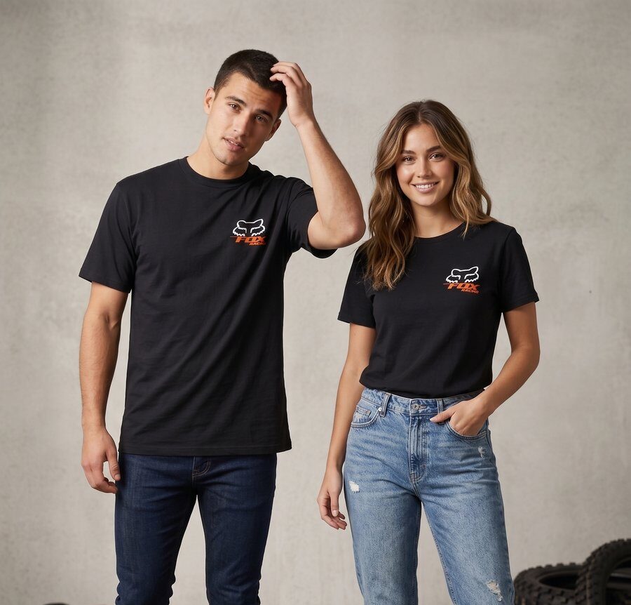 Fox Racing T-Shirt Schwarz/Orange #6