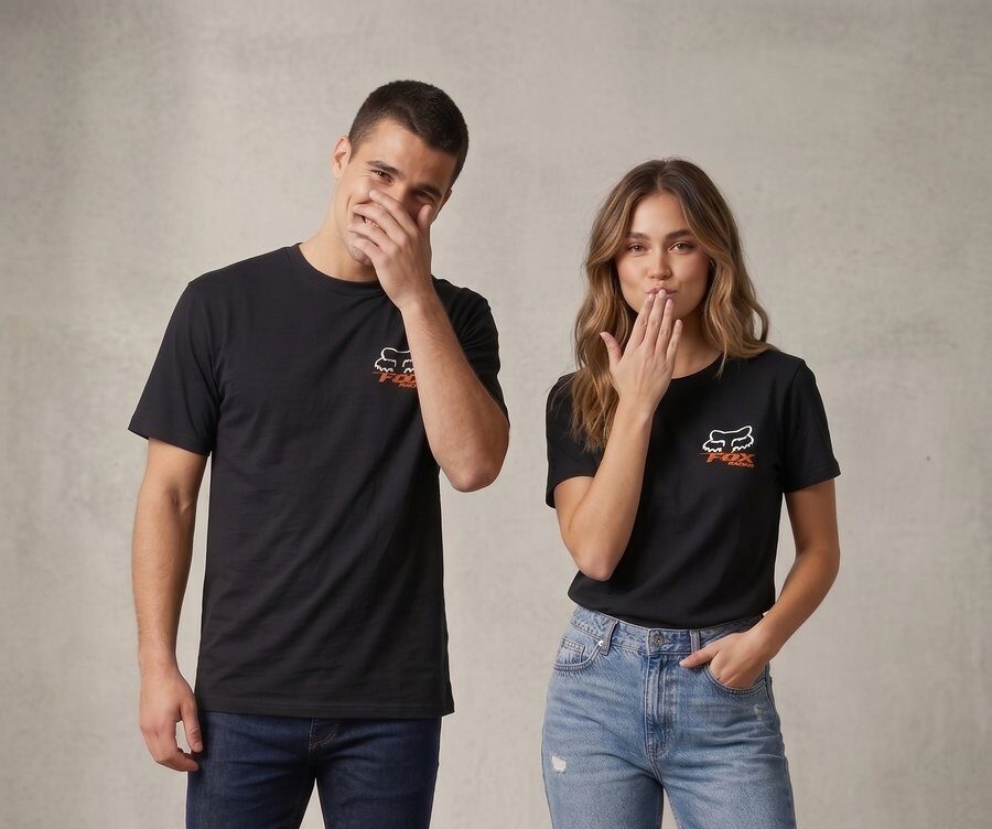 Fox Racing T-Shirt Schwarz/Orange #7