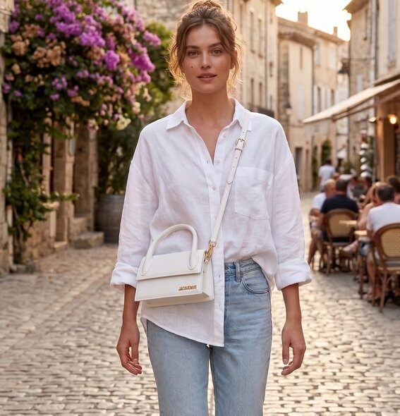 Jacquemus Le Bambino Tasche weiß #1