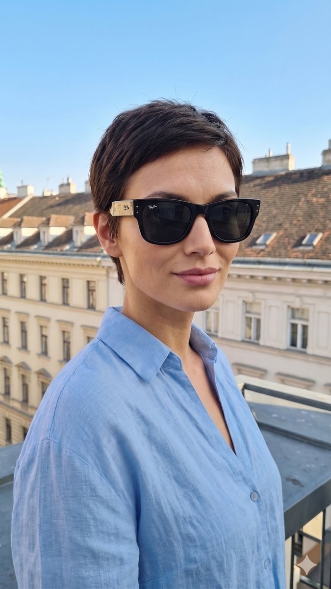Ray-Ban Sonnenbrille Schwarz mit Etui #1