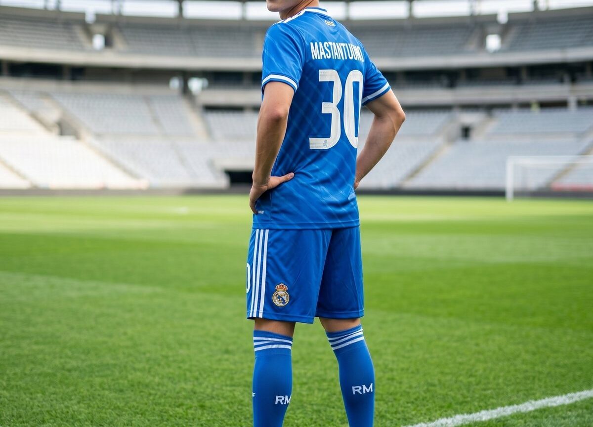 Real Madrid Adidas Trikot Set Blau #1