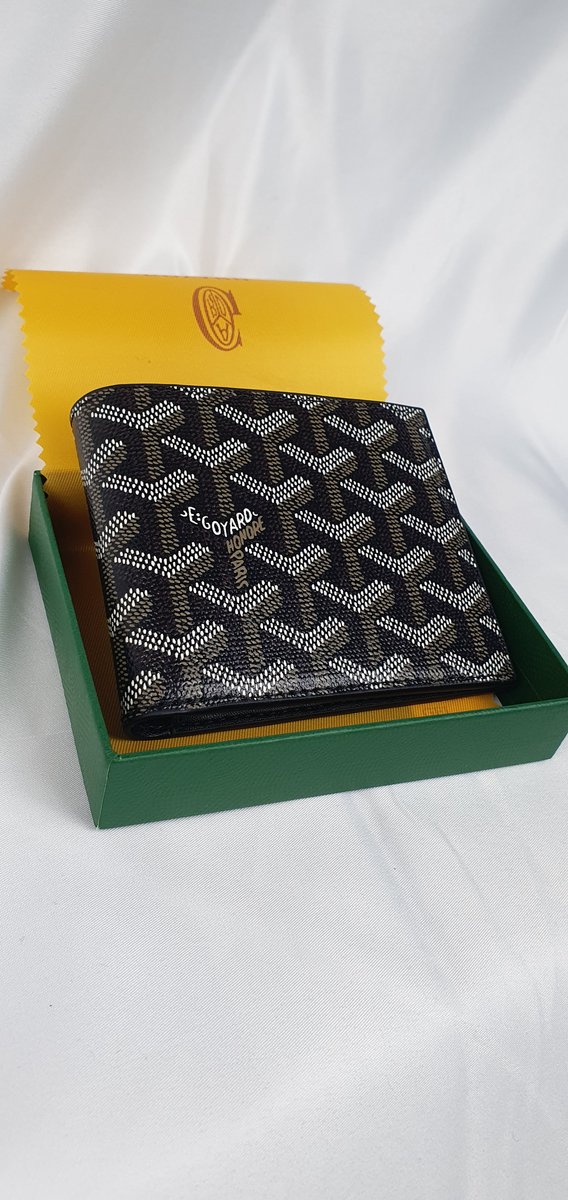 Goyard Geldbörse schwarz Chevron mit Box #1