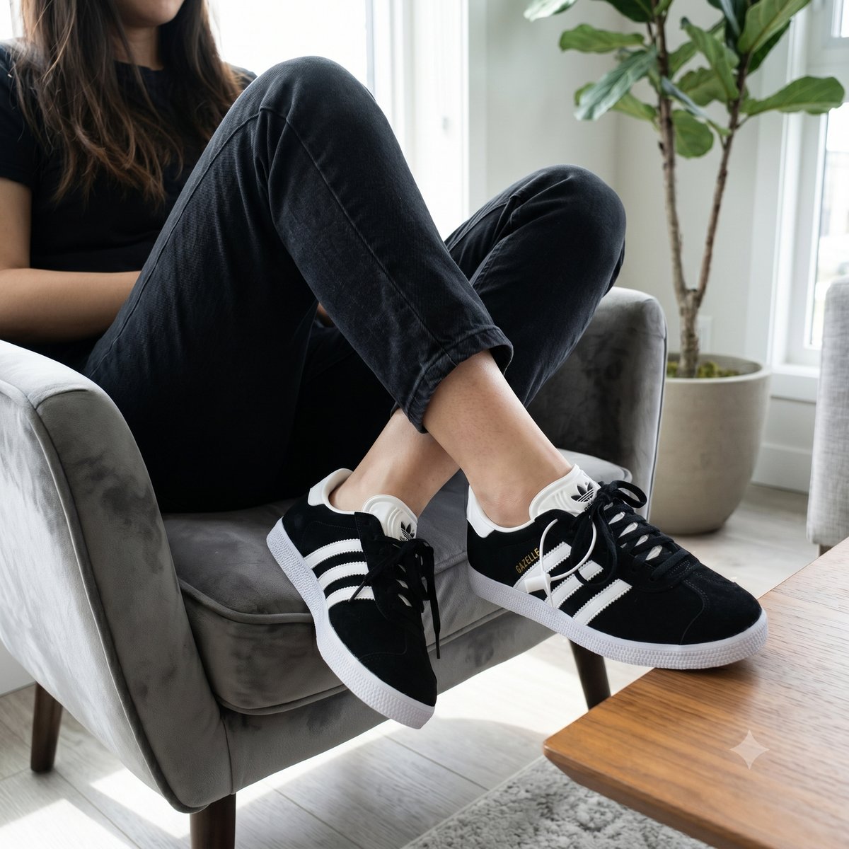 Adidas Gazelle Schwarz/Weiß #1