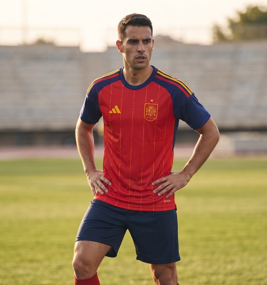 Adidas Spanien Heimtrikot Rot 2024 #1