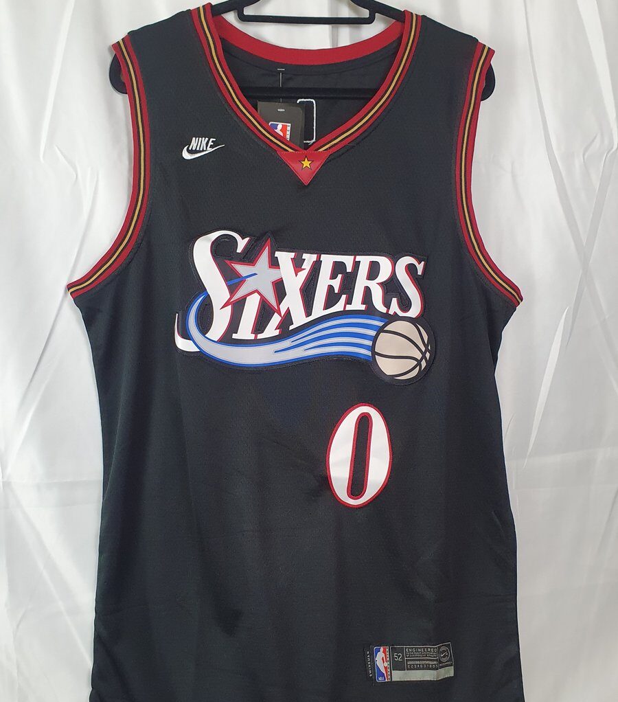Nike Philadelphia 76ers Trikot Schwarz/Gold (Maxey 0) #1