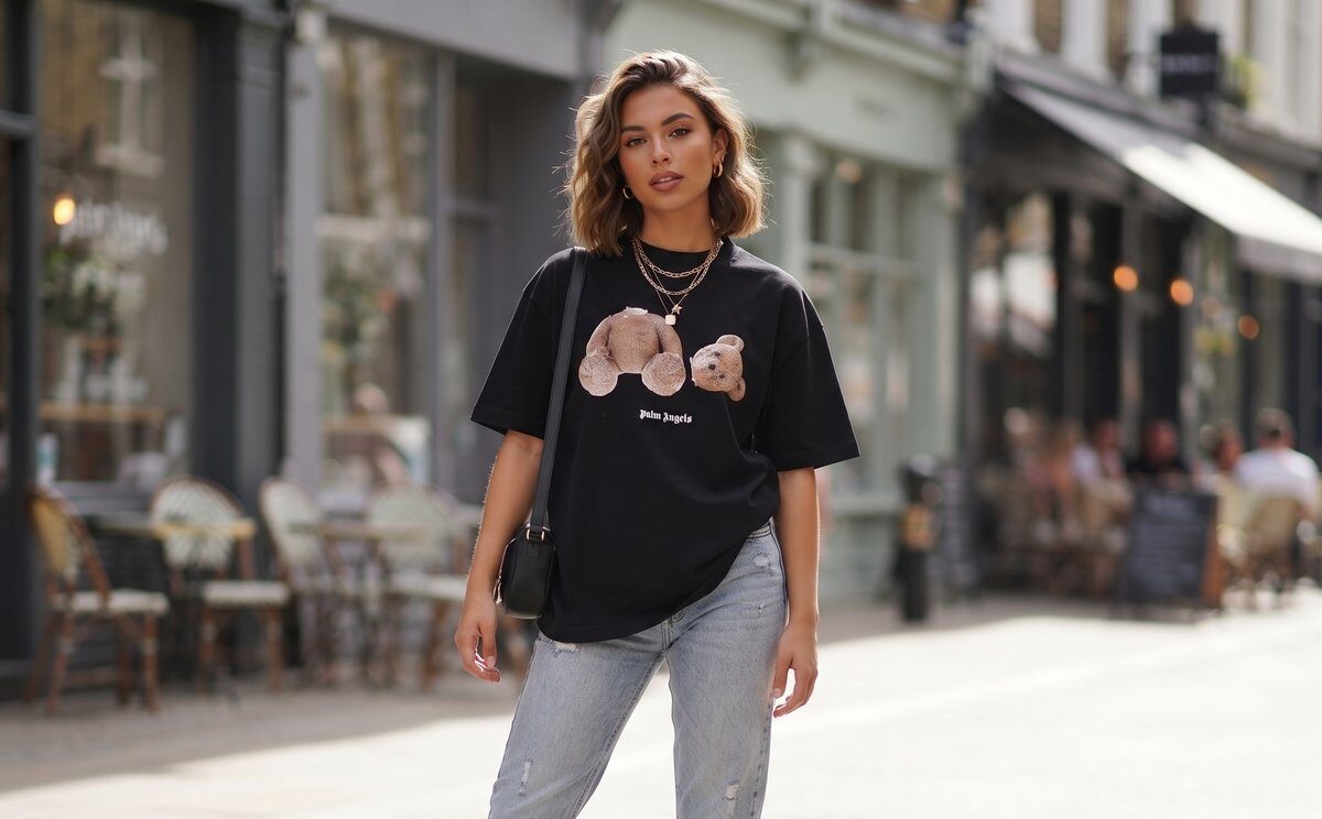 Palm Angels Teddy Bear T-Shirt Schwarz #1