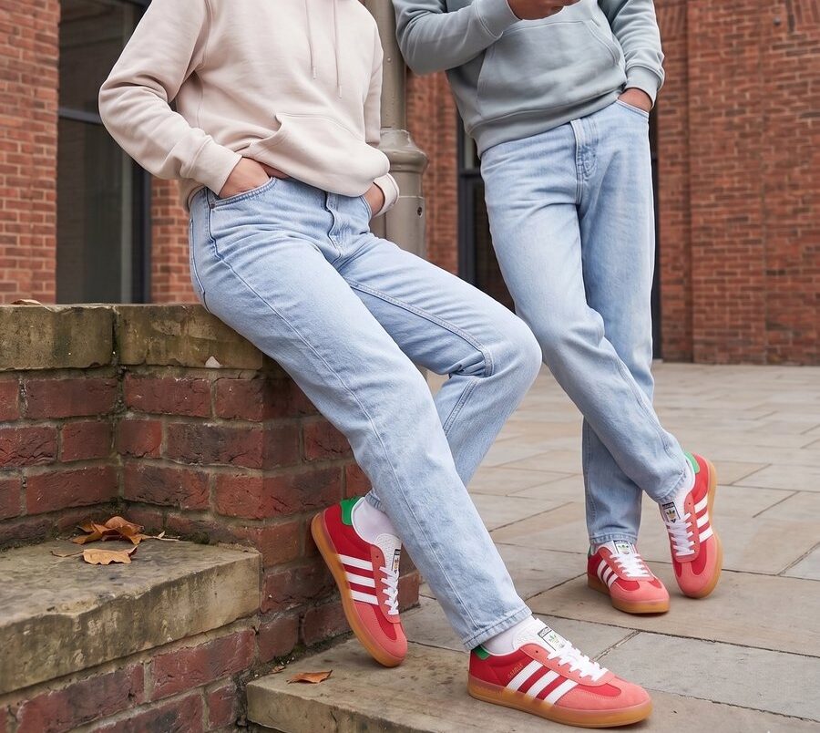Adidas Gazelle Bold rot weiß #1