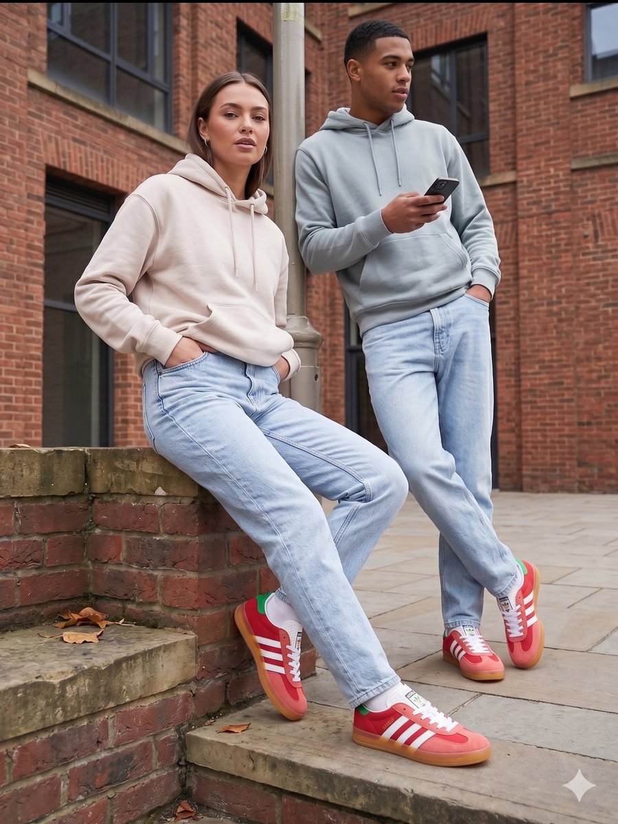 Adidas Gazelle Bold rot weiß #1