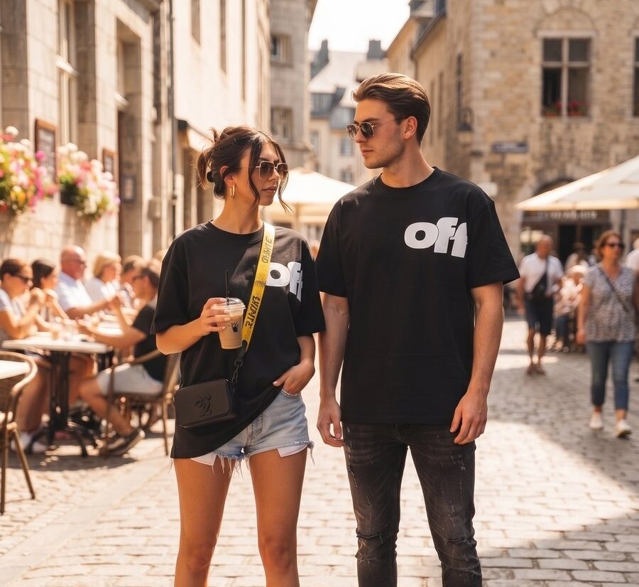 Off-White T-Shirt Schwarz #1