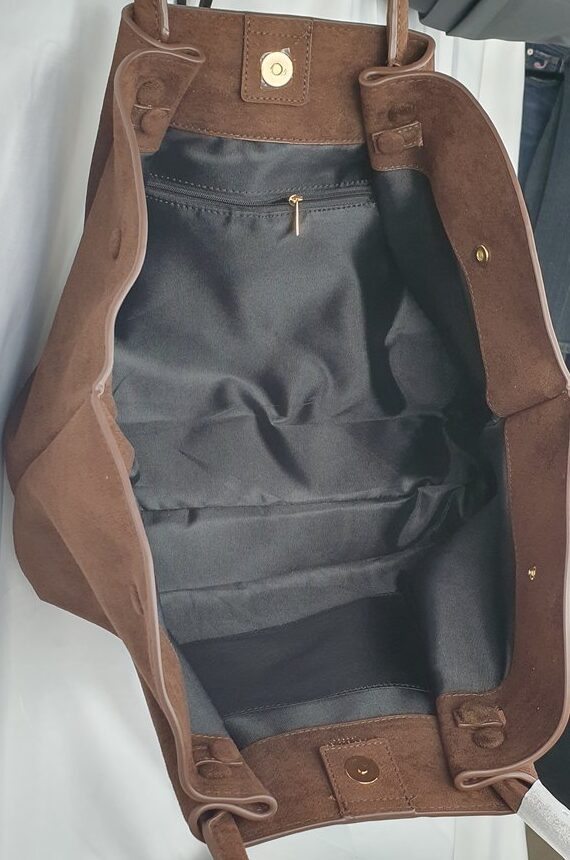 DeMellier London Tasche Braun Suede #2