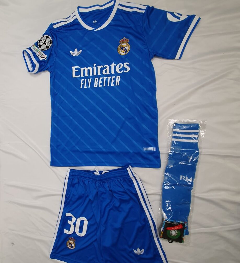 Real Madrid Adidas Trikot Set Blau #2