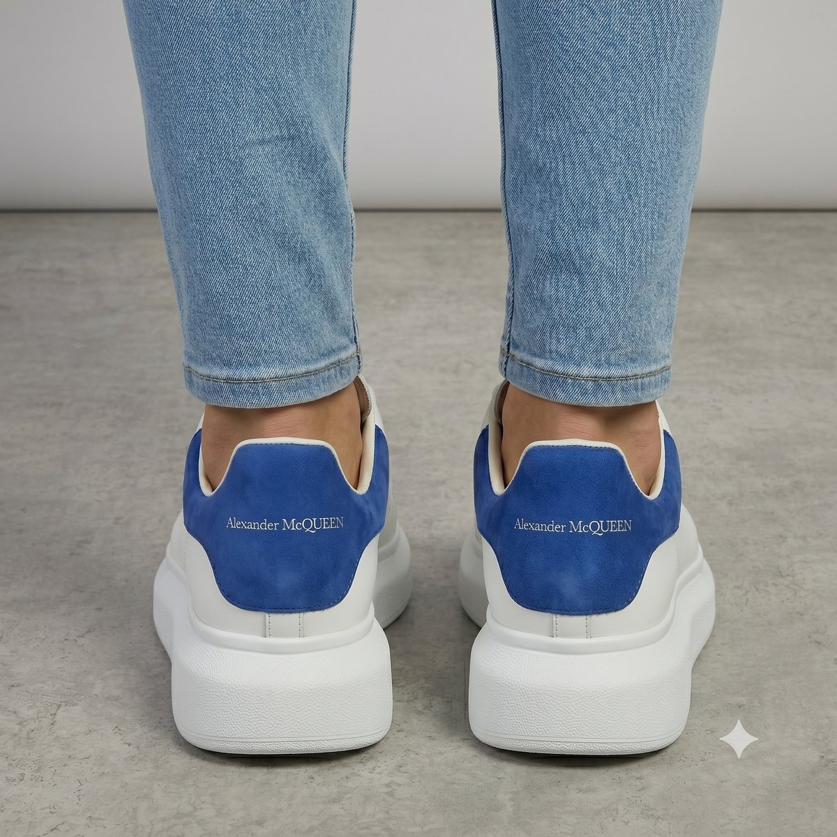 Alexander McQueen Oversized Sneaker Weiß/Blau #2