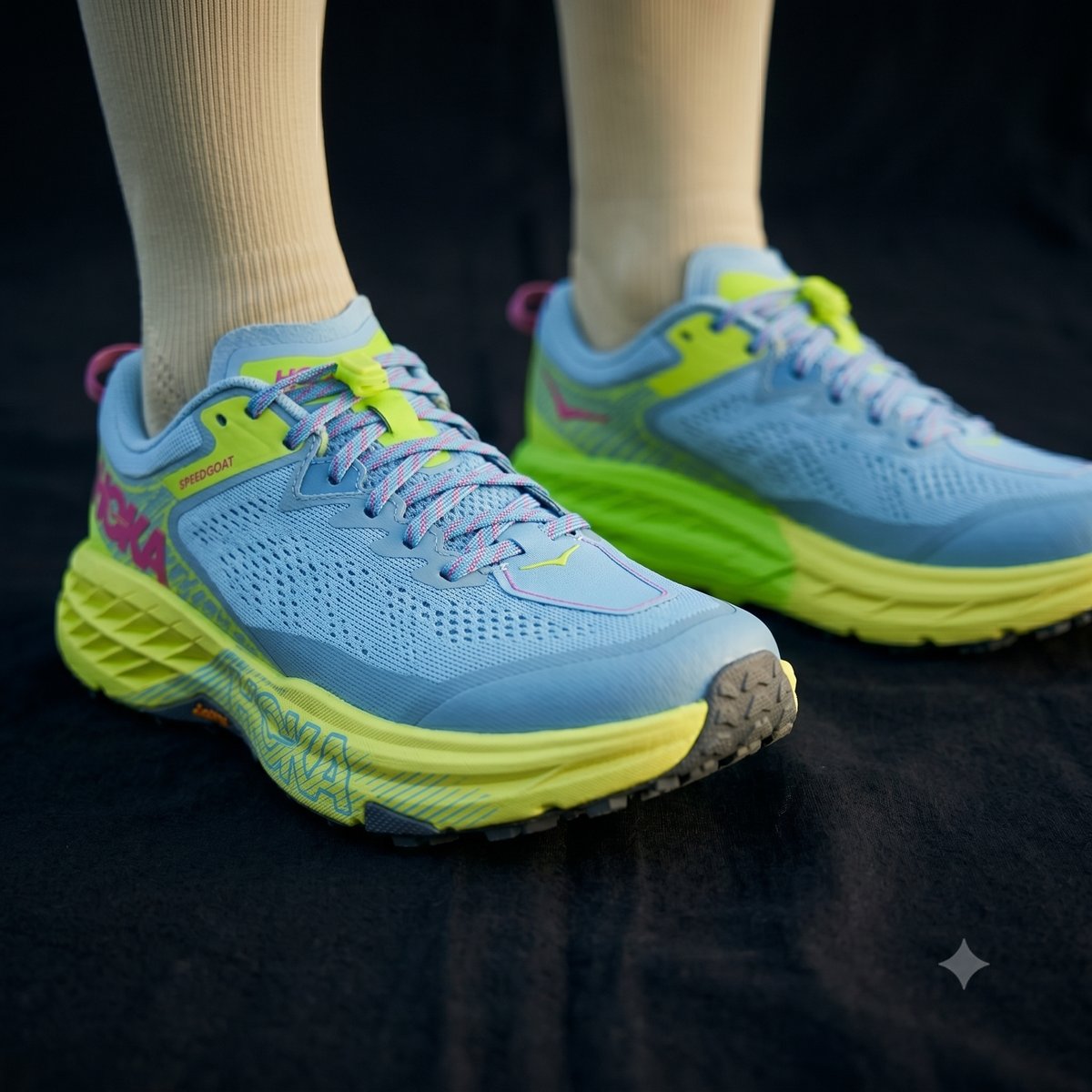 HOKA Running Sneaker Hellblau/Neongelb #2