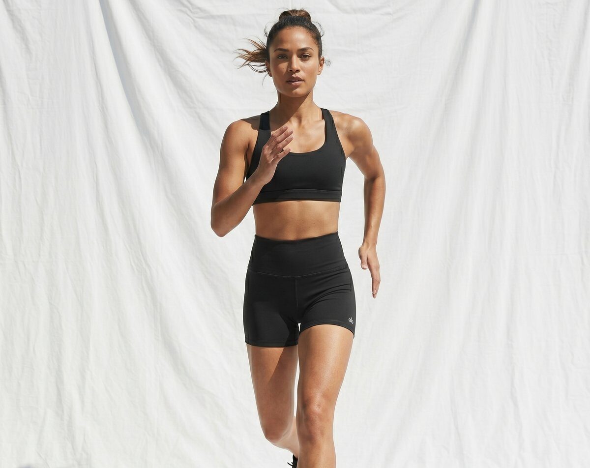 Alo Yoga Biker Shorts Schwarz #2