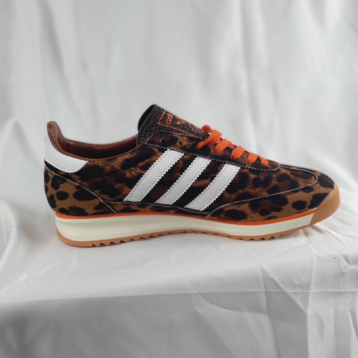 Adidas Samba Leopard Print/Orange Laces #2