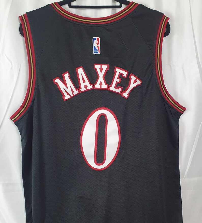 Nike Philadelphia 76ers Trikot Schwarz/Gold (Maxey 0) #2