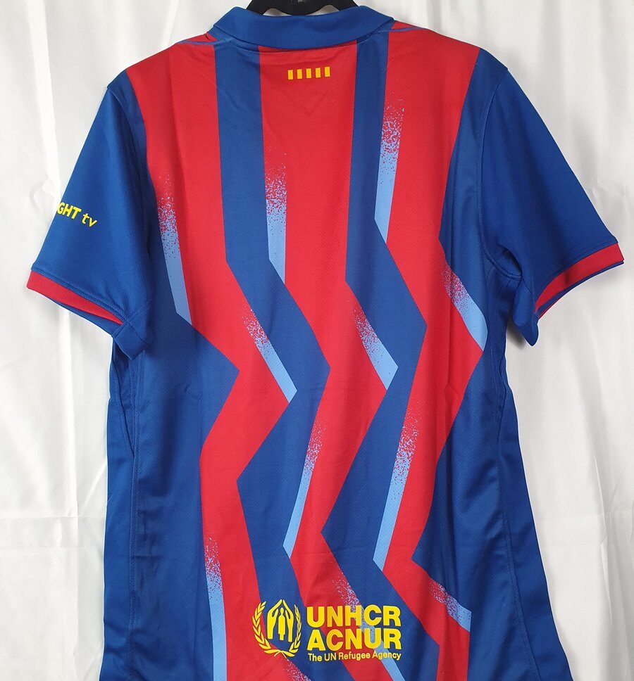 Nike FC Barcelona Retro Trikot Blau/Rot (UNHCR Edition) #2