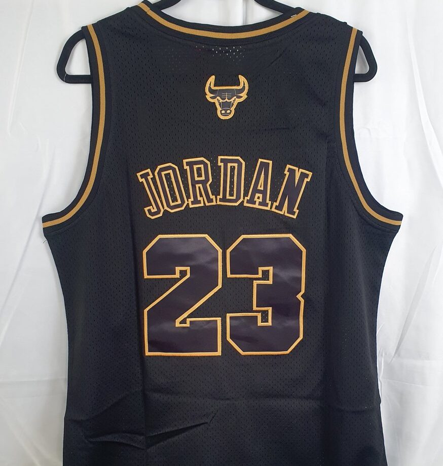 Mitchell & Ness Chicago Bulls Trikot Schwarz/Gold (Jordan 23) #2