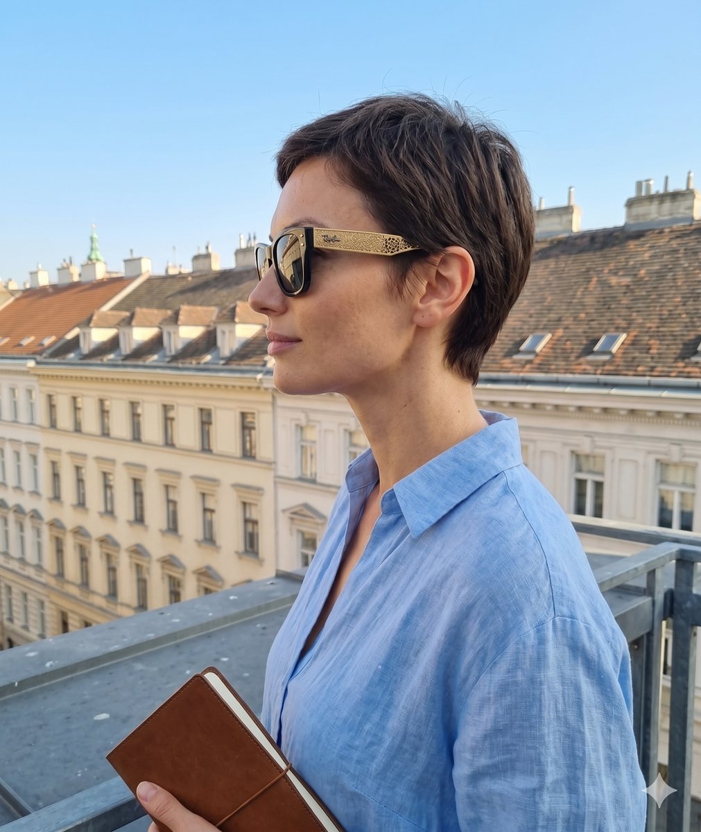 Ray-Ban Sonnenbrille Schwarz mit Etui #4