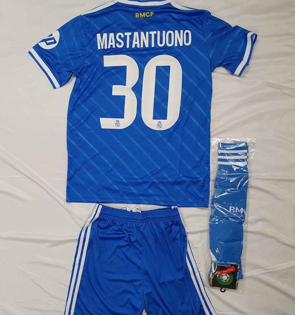 Real Madrid Adidas Trikot Set Blau #3