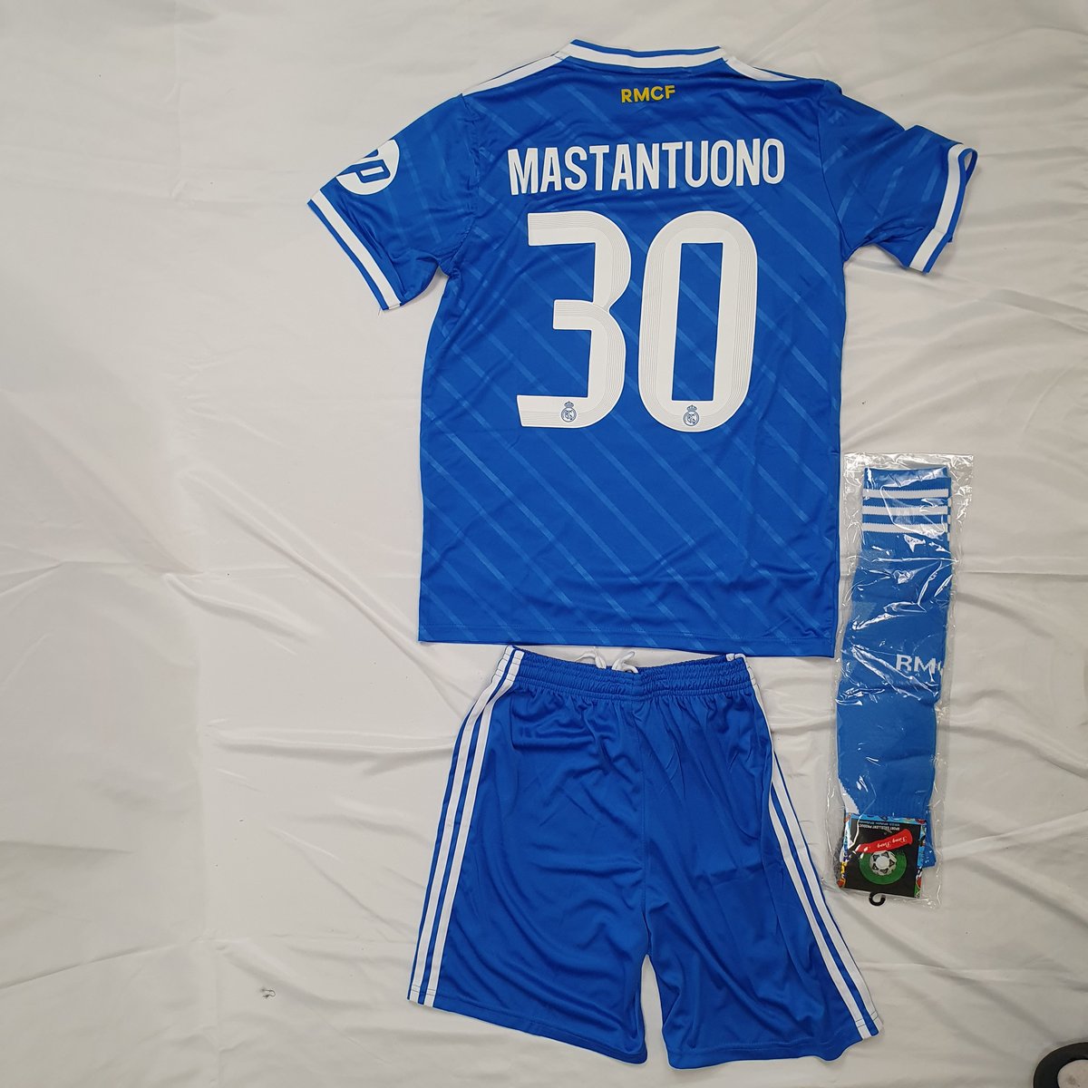 Real Madrid Adidas Trikot Set Blau #3
