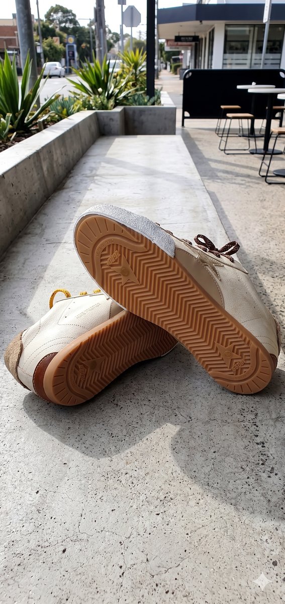 Golden Goose True Star Leder-Sneaker creme/weiß #5