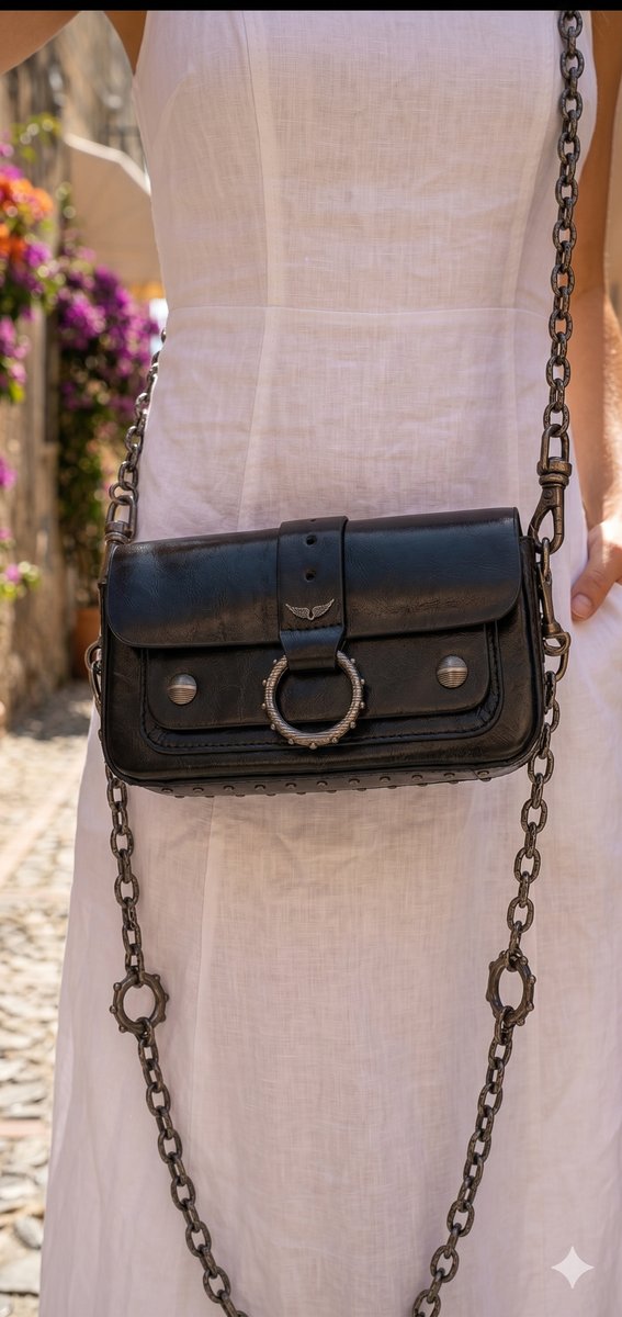 Zadig et Voltaire Clutch schwarz mit Dustbag #4