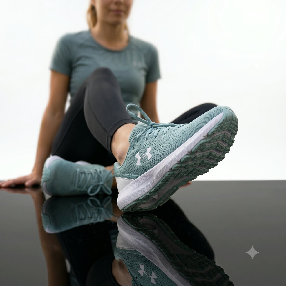 Under Armour Charged Assert Mintgrün/Weiß #3