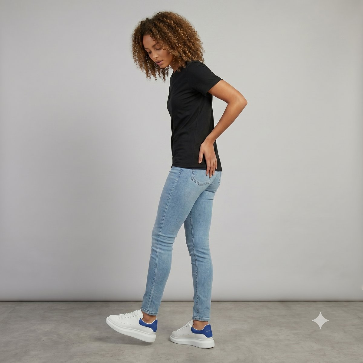Alexander McQueen Oversized Sneaker Weiß/Blau #3