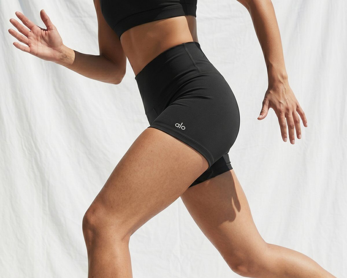 Alo Yoga Biker Shorts Schwarz #3