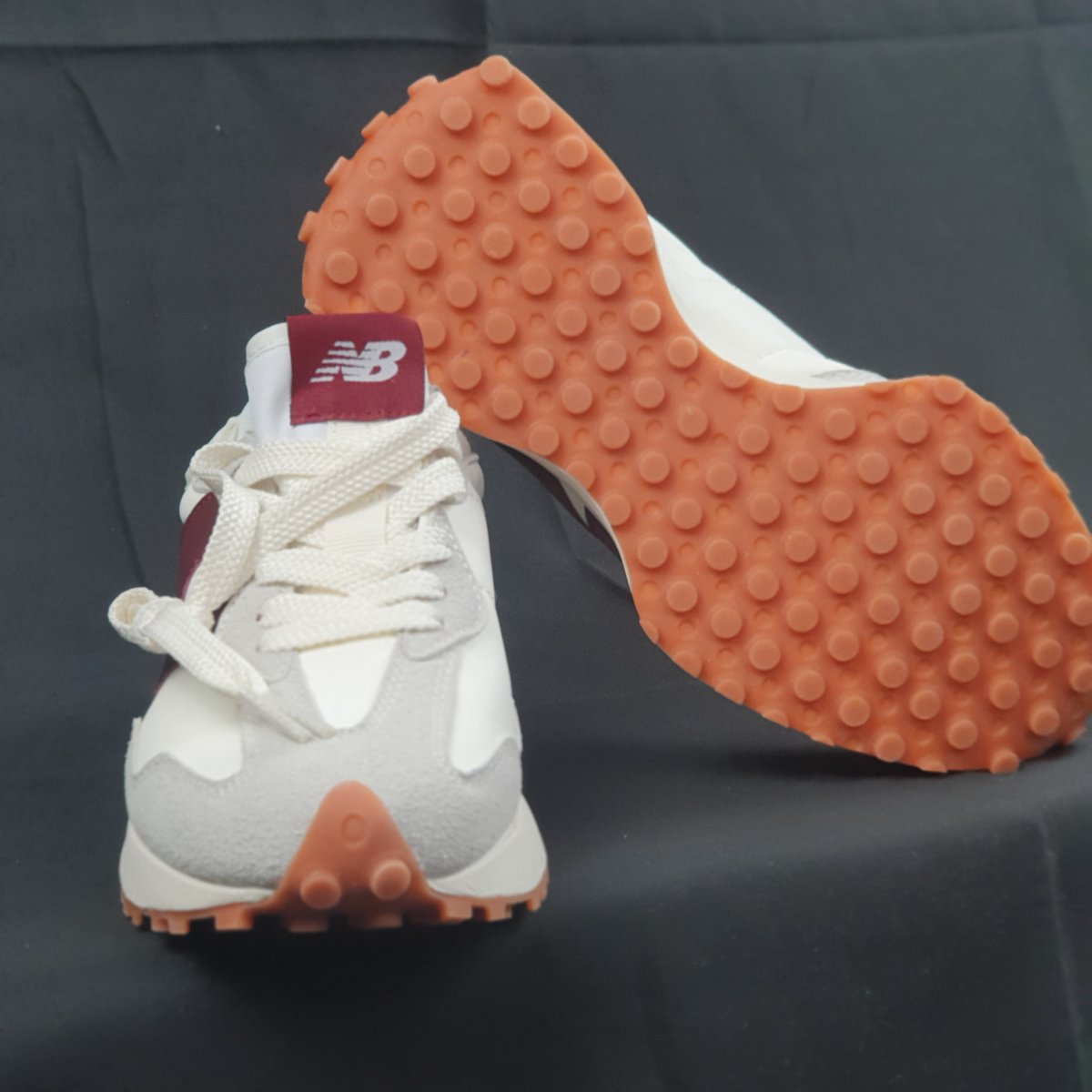 New Balance 327 Weiß/Burgund/Gum #5