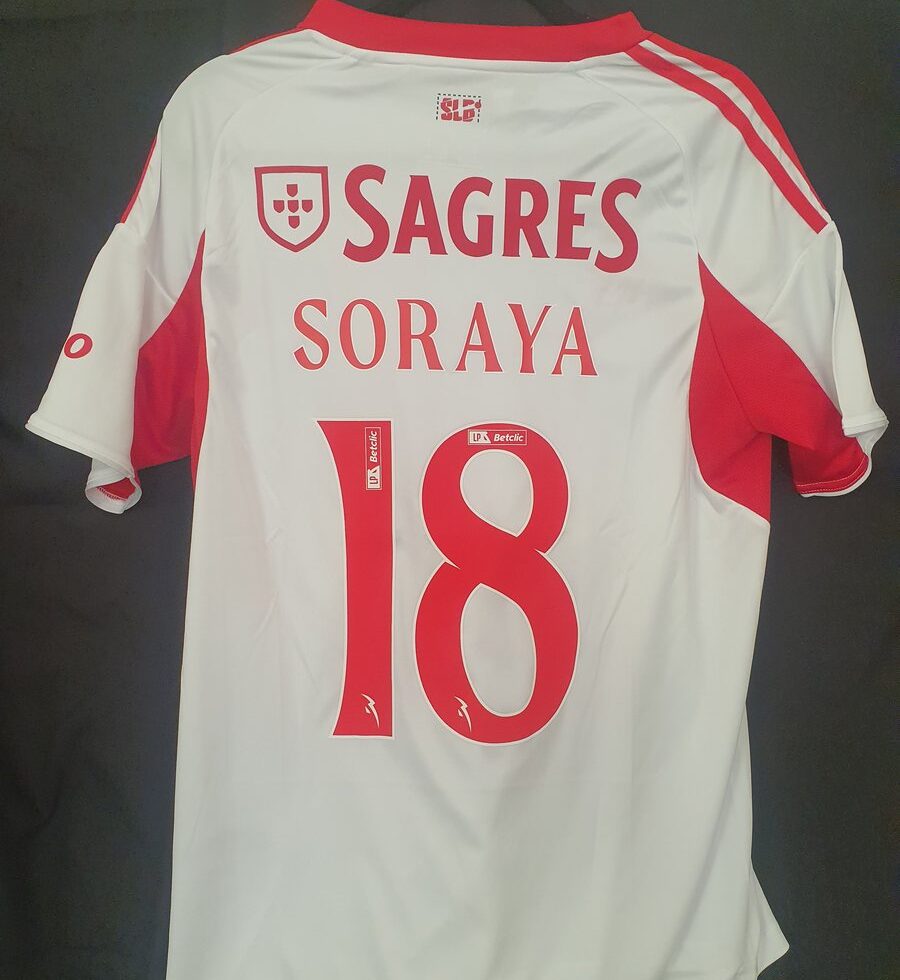 Adidas SL Benfica Auswaertstrikot Weiss/Rot #3