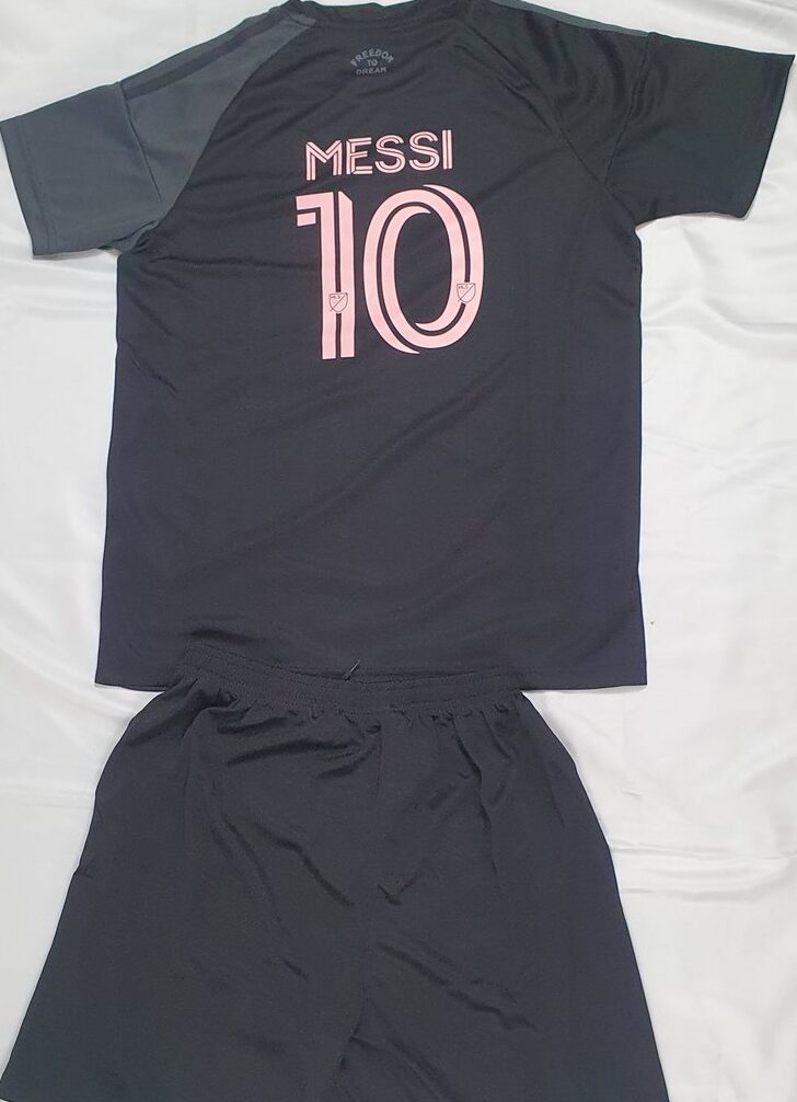 Trikot-Set Schwarz/Grau Pink-Krone (Nr. 10) #3
