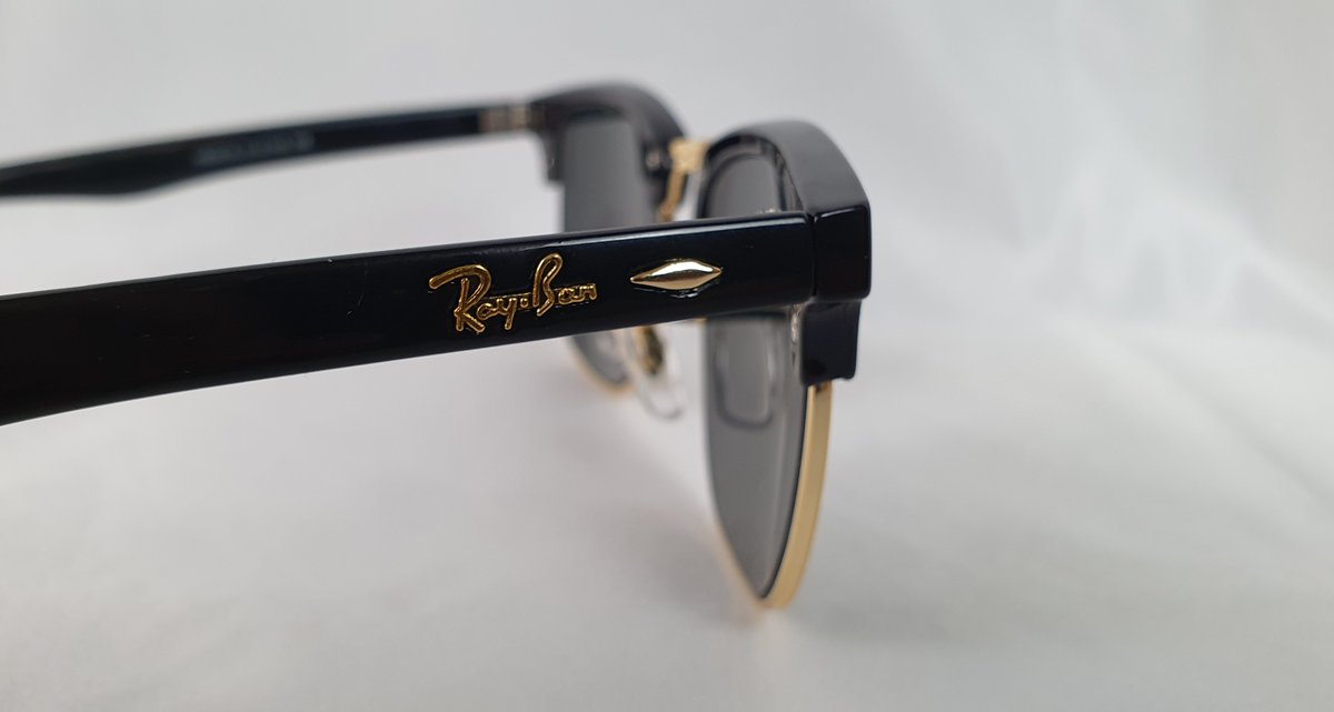 Ray-Ban Clubmaster RB3016 schwarz gold #4