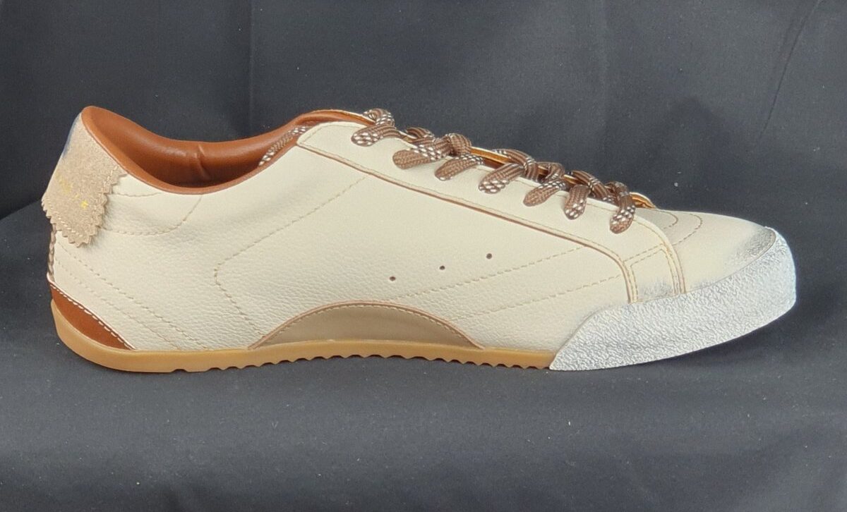 Golden Goose True Star Leder-Sneaker creme/weiß #6