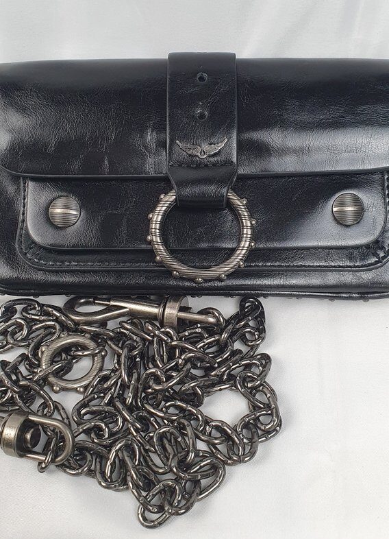 Zadig et Voltaire Clutch schwarz mit Dustbag #5