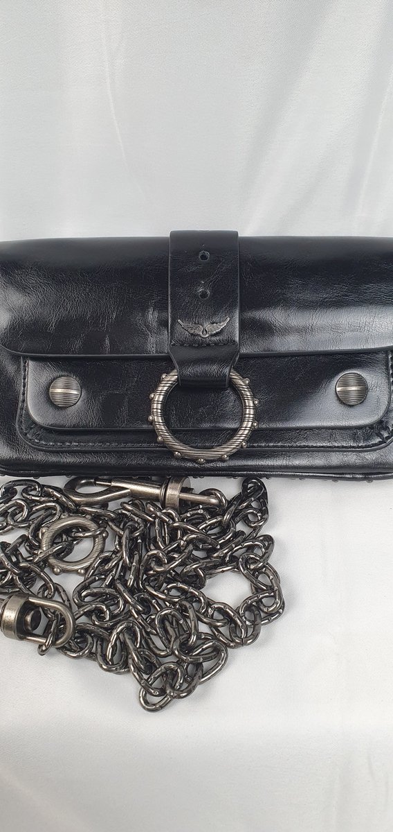 Zadig et Voltaire Clutch schwarz mit Dustbag #5