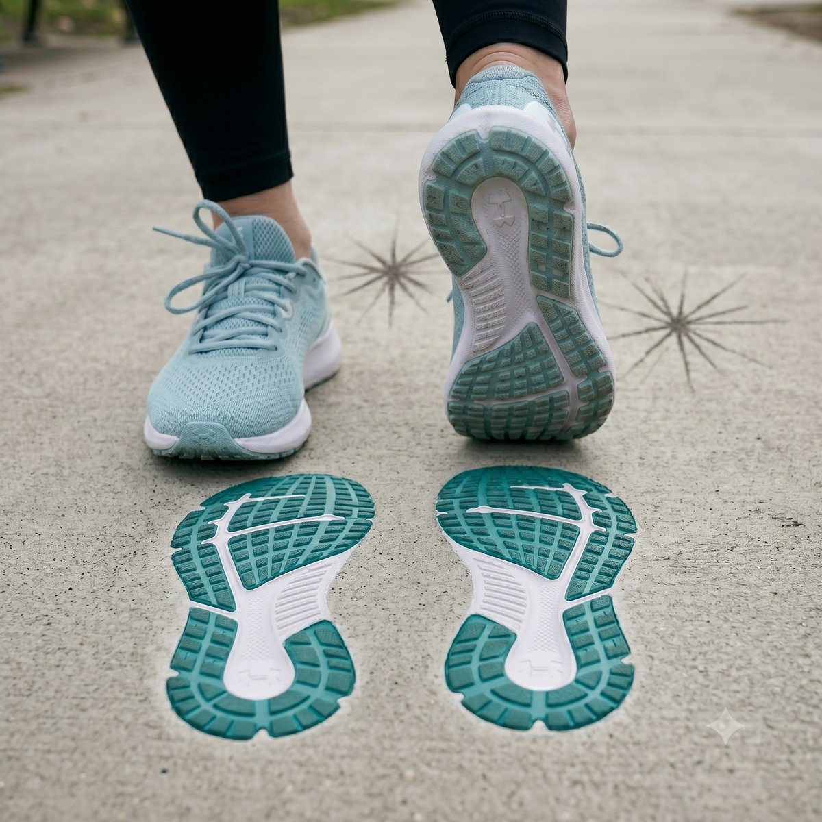 Under Armour Charged Assert Mintgrün/Weiß #4