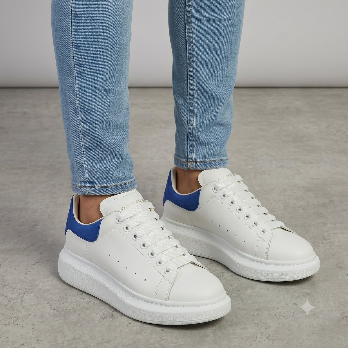 Alexander McQueen Oversized Sneaker Weiß/Blau #4