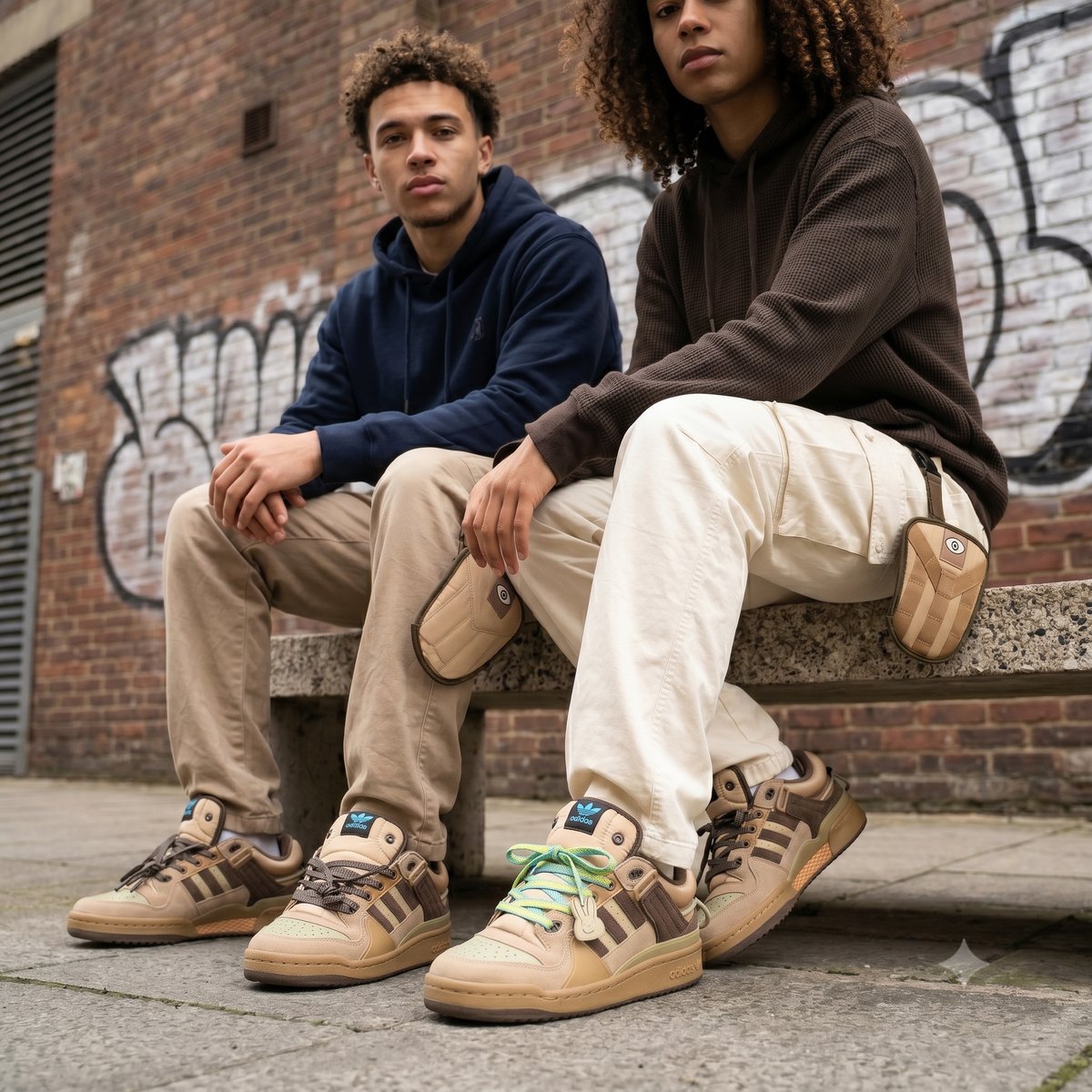 Adidas Forum Low x Bad Bunny Tan/Tropical #4