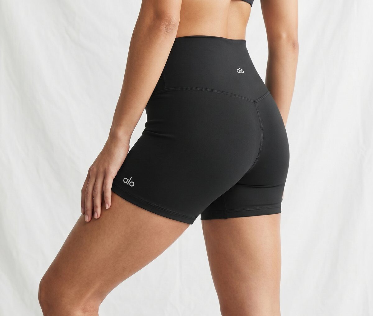 Alo Yoga Biker Shorts Schwarz #4