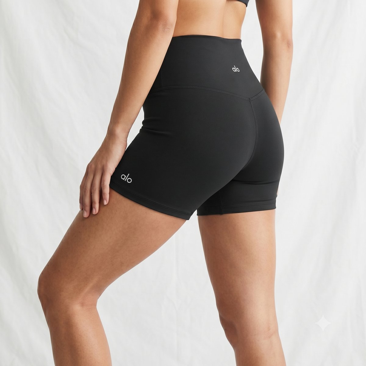 Alo Yoga Biker Shorts Schwarz #4