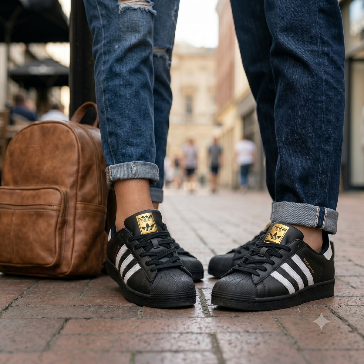 Adidas Superstar Schwarz/Weiß Gold #4