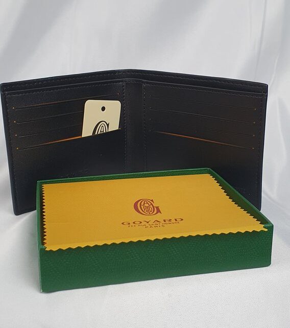 Goyard Geldbörse schwarz Chevron mit Box #5