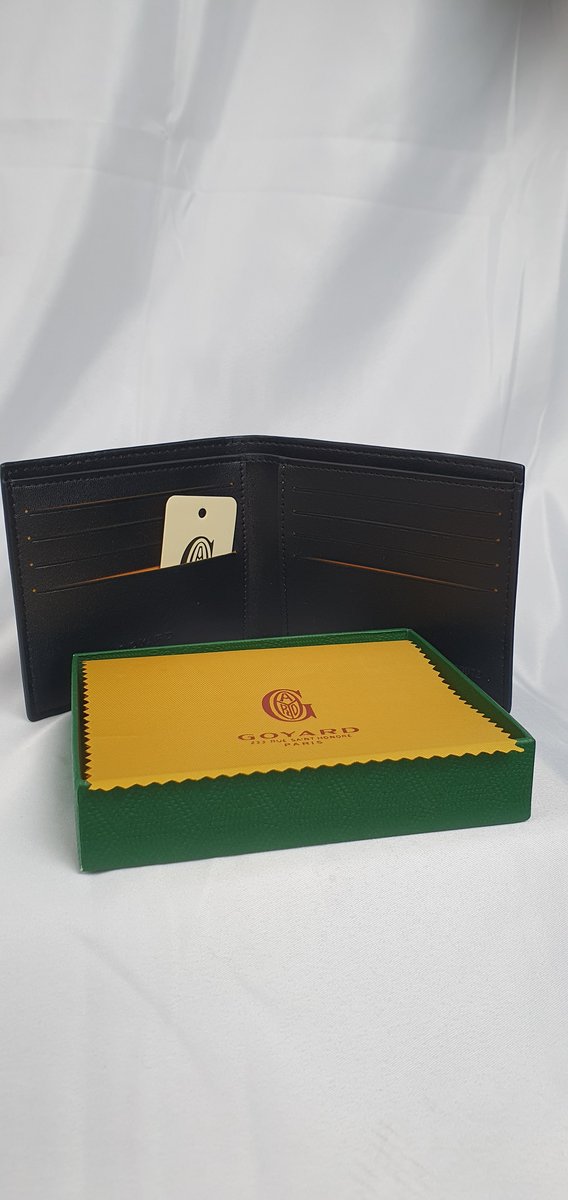 Goyard Geldbörse schwarz Chevron mit Box #5