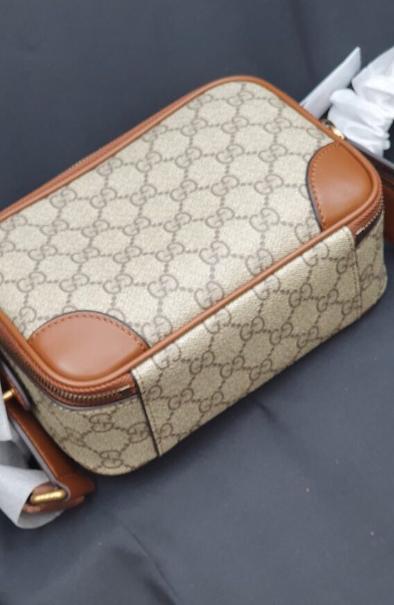 Gucci GG Supreme Messenger Bag beige braun #5