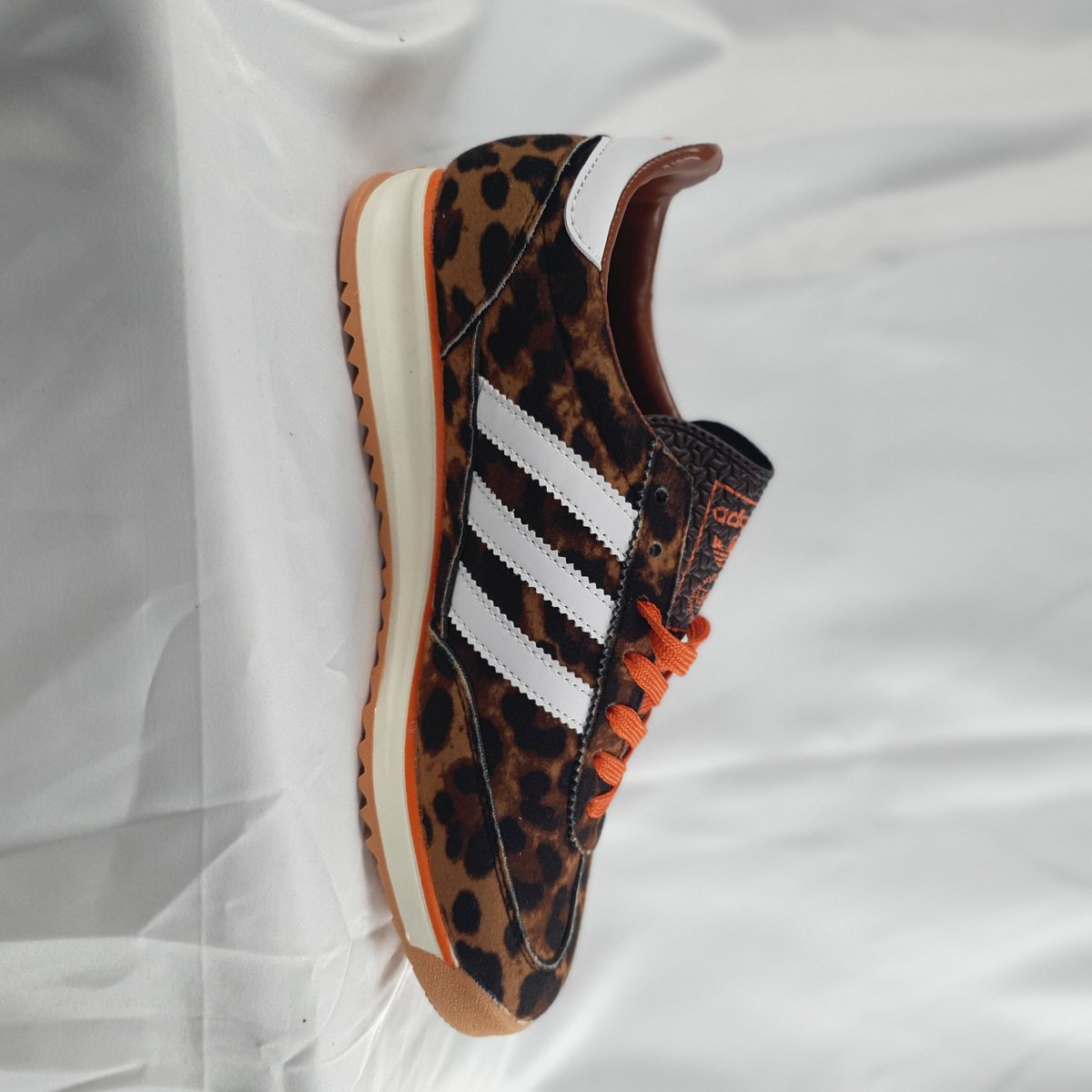 Adidas Samba Leopard Print/Orange Laces #5