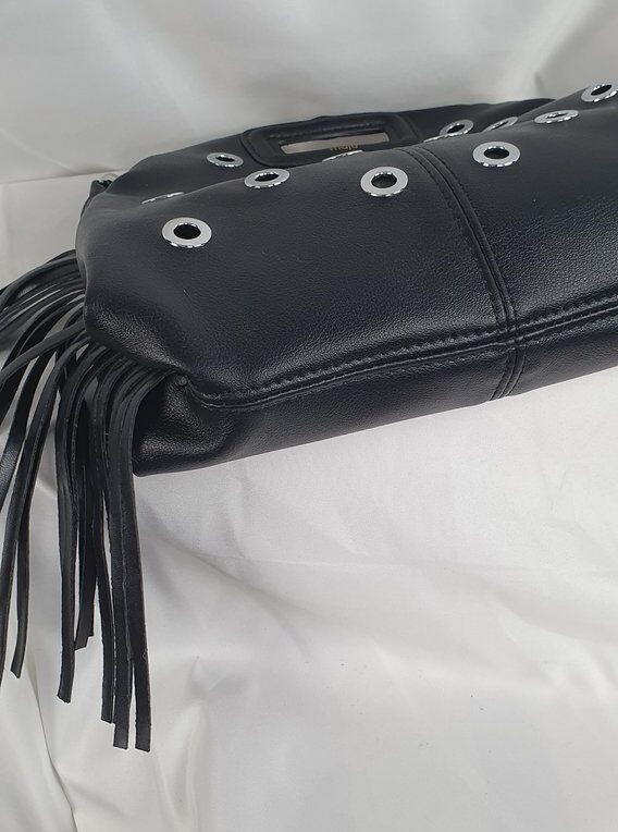 Maje Tasche schwarz mit Fransen #5
